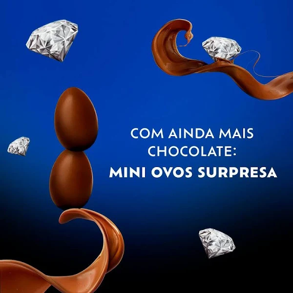 Miniatura de Ovo de Páscoa Diamante Negro Lacta 300g